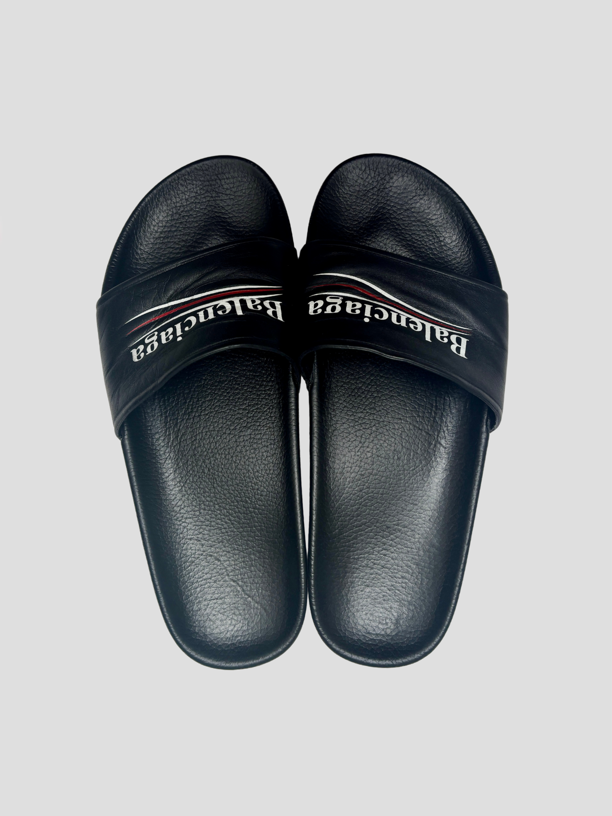 Balenciaga — Political Campaign Pool Slide Slipper, Size 41