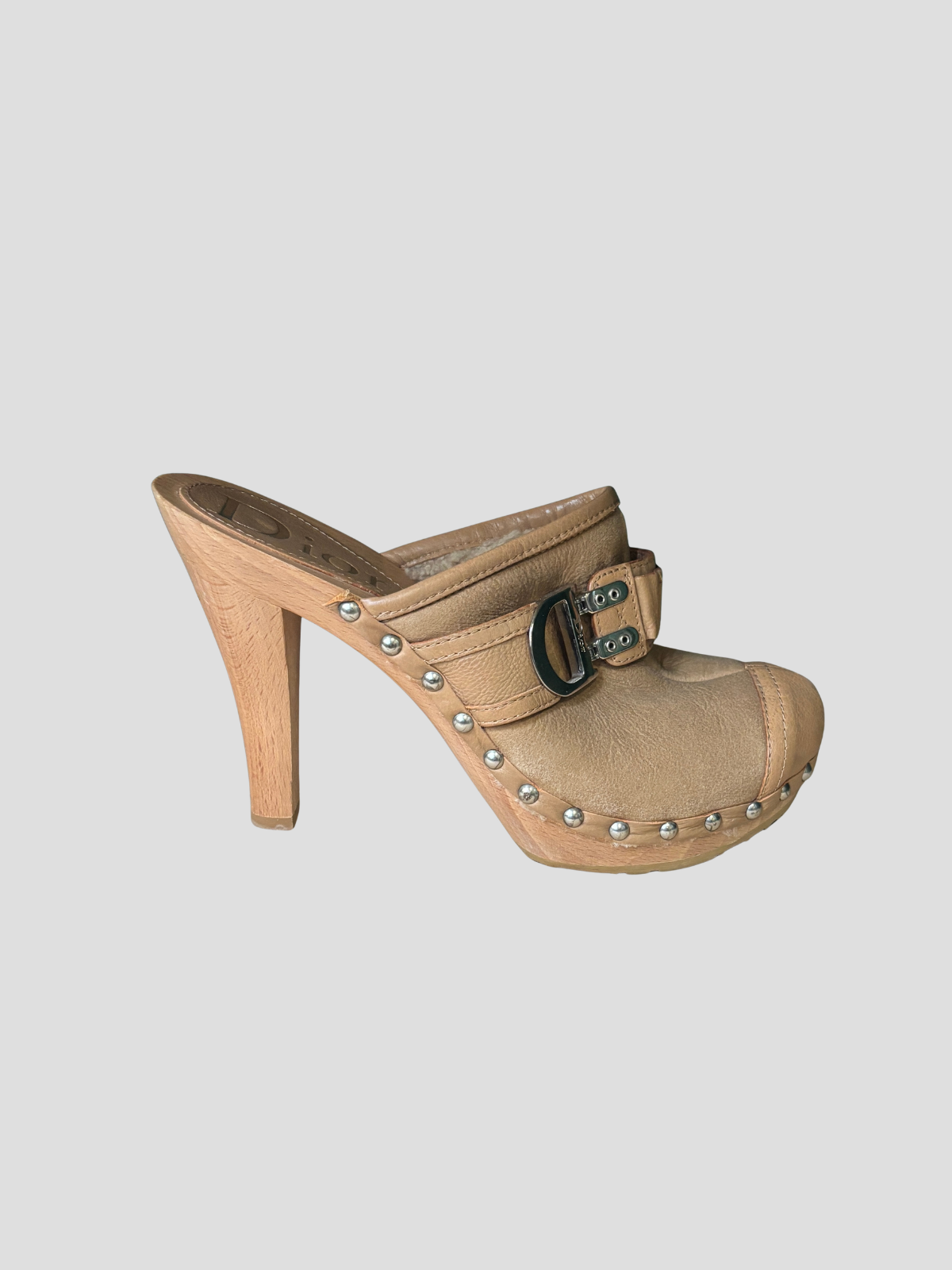 Christian Dior by John Galliano Leather Clog Mules c.2005 — Size