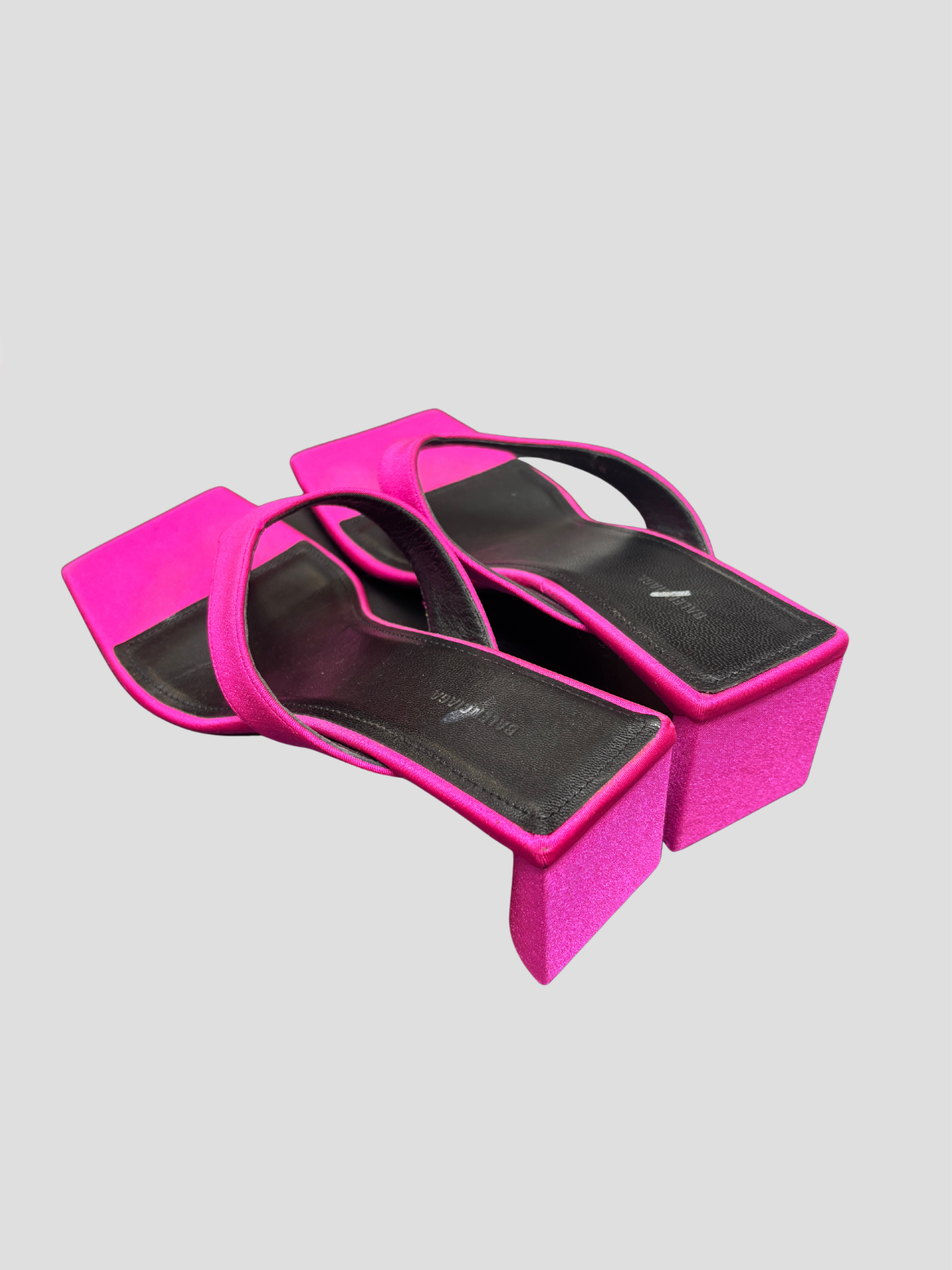 Balenciaga — Pink Double Square Thong Sandals, size 38