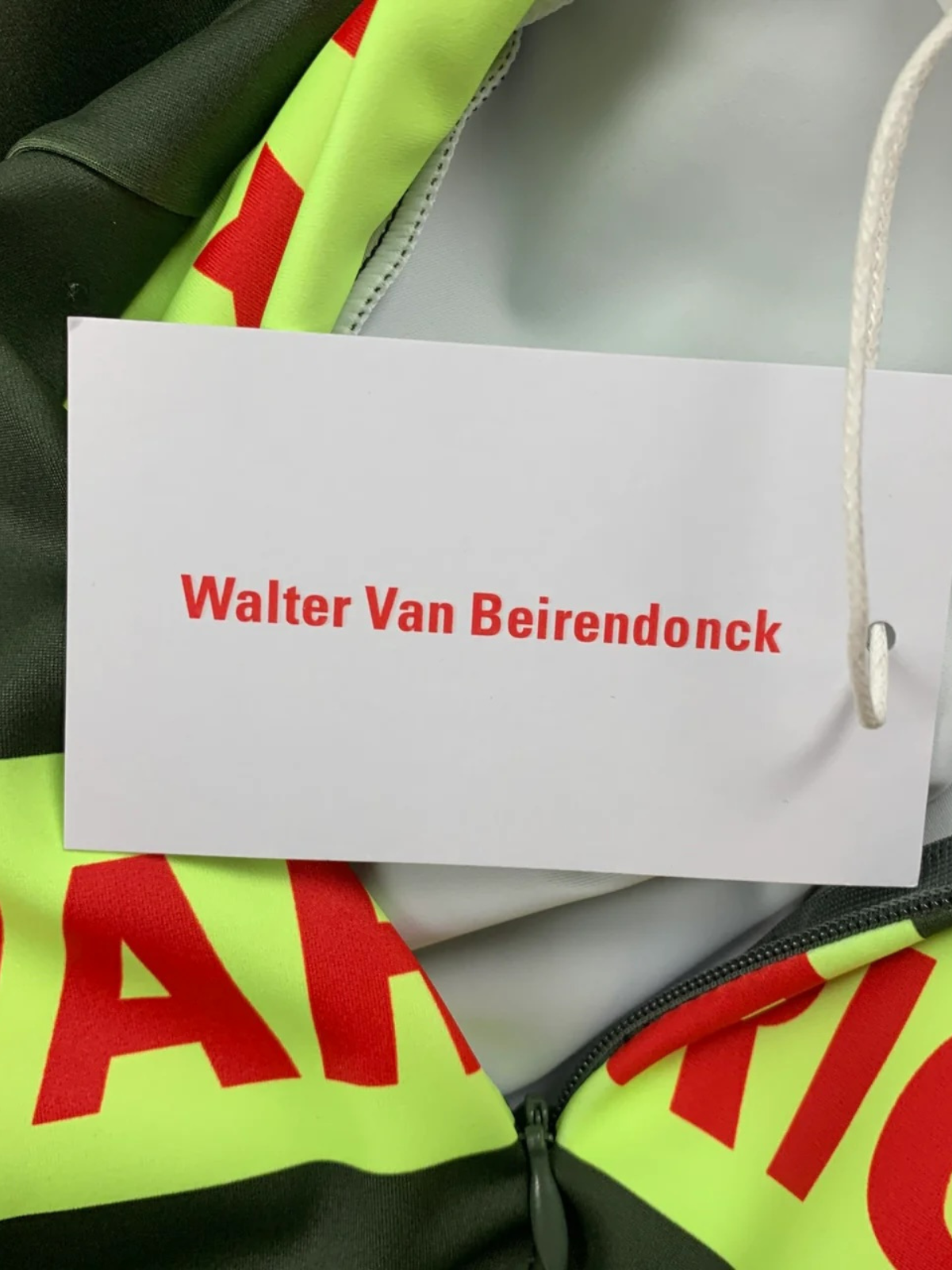 Walter Van Beirendonck — Stop Monsters Now Bike Top FW21, Size S