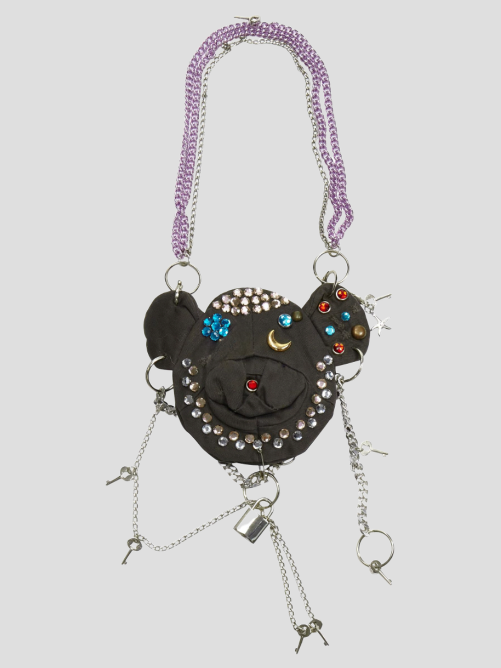 D&G by Dolce & Gabbana — Bear Rhinestone Chain Pouch Bag