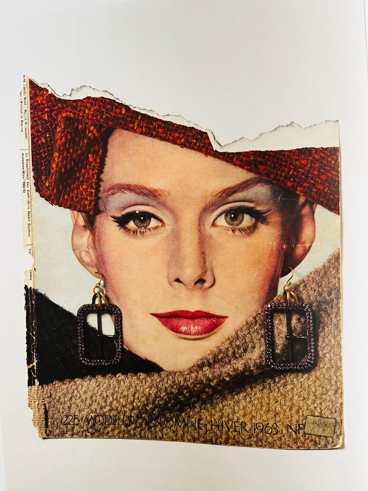 Dirk Van Saene — Vintage Rhinestone Buckle Earrings