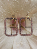 Dirk Van Saene — Vintage Rhinestone Buckle Earrings