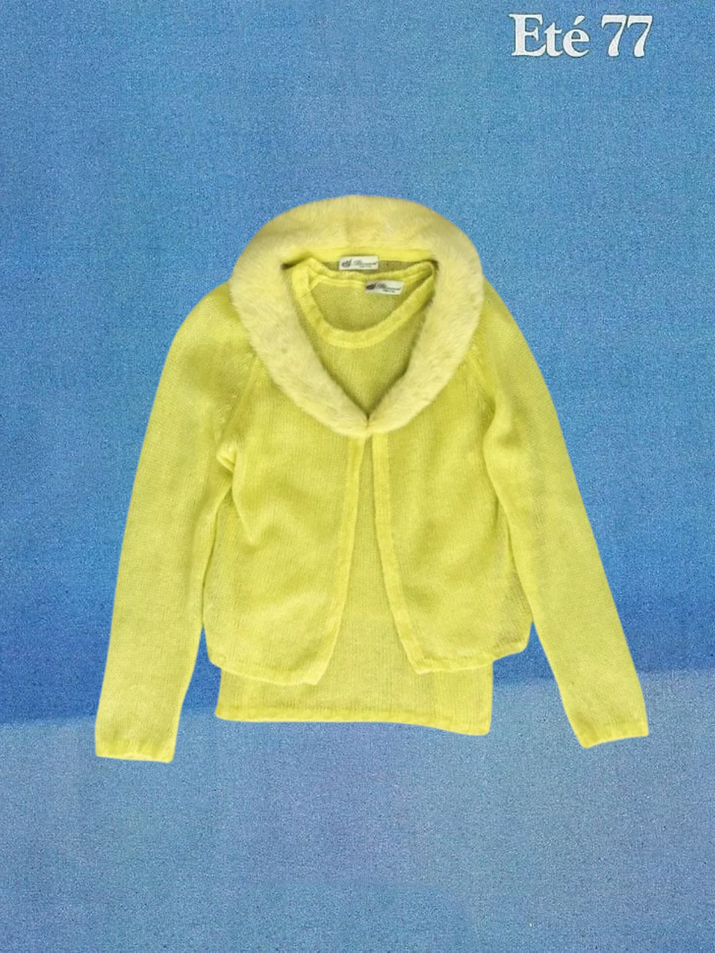 Blumarine — Wool Cardigan & Top Set FW1999, Size L