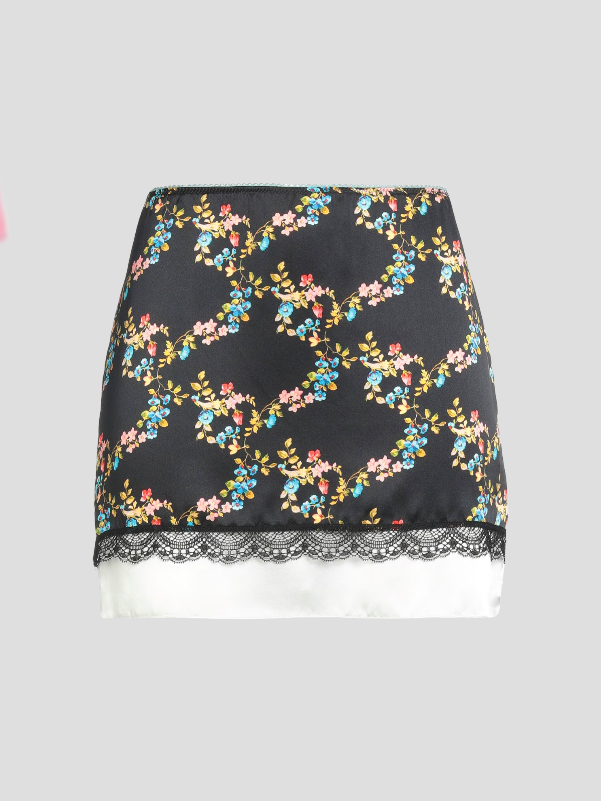 Meryll Rogge — Floral Charmeuse Pencil Skirt SS2023, Size 38