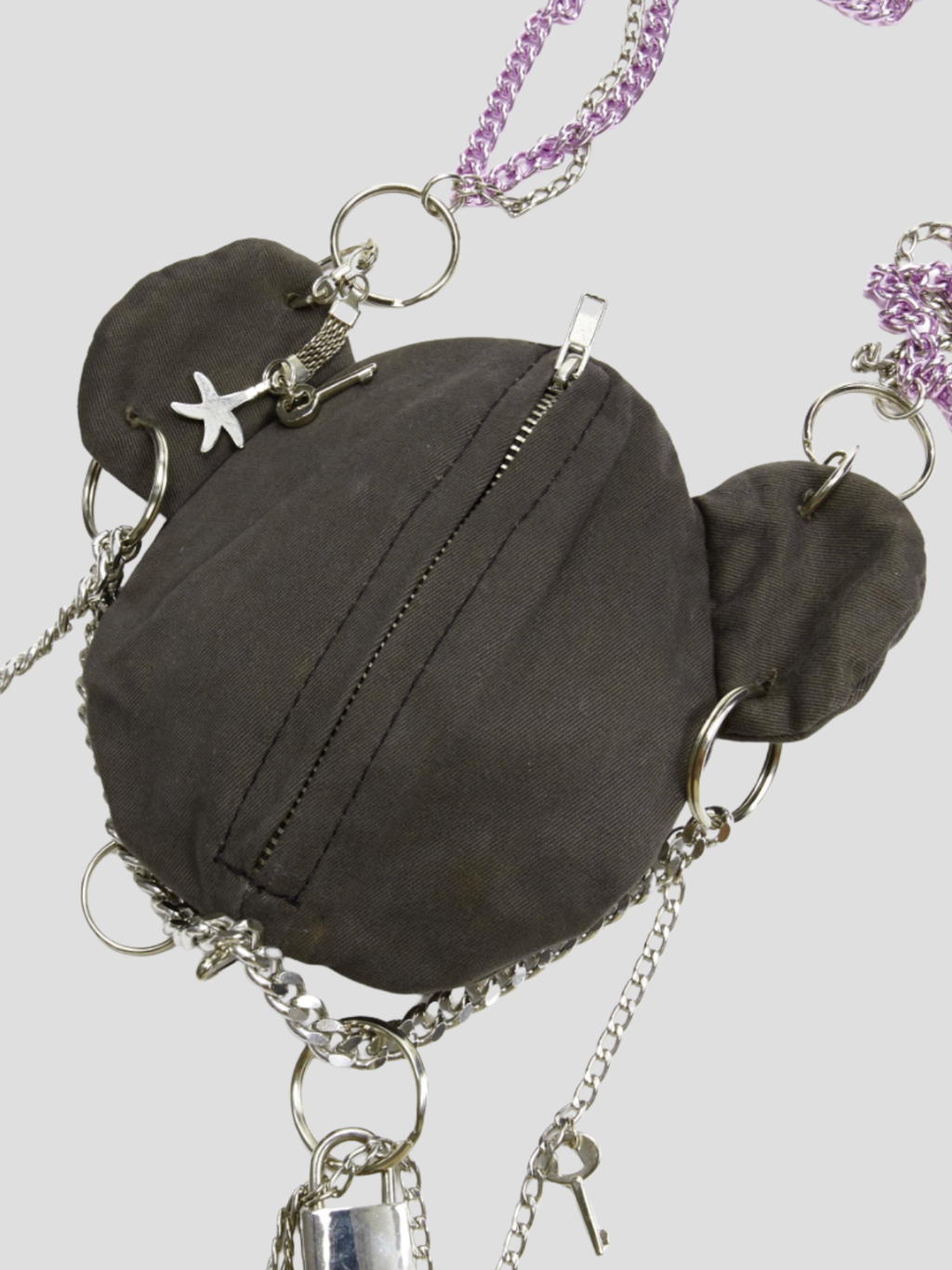 D&G by Dolce & Gabbana — Bear Rhinestone Chain Pouch Bag