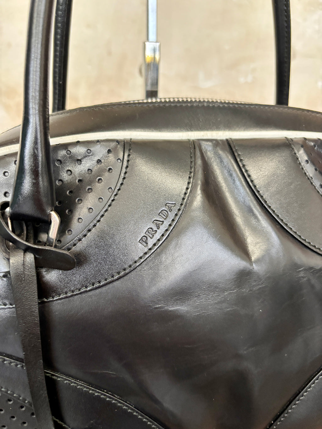 Prada — Vitello Drive Bowling Bag, SS2000