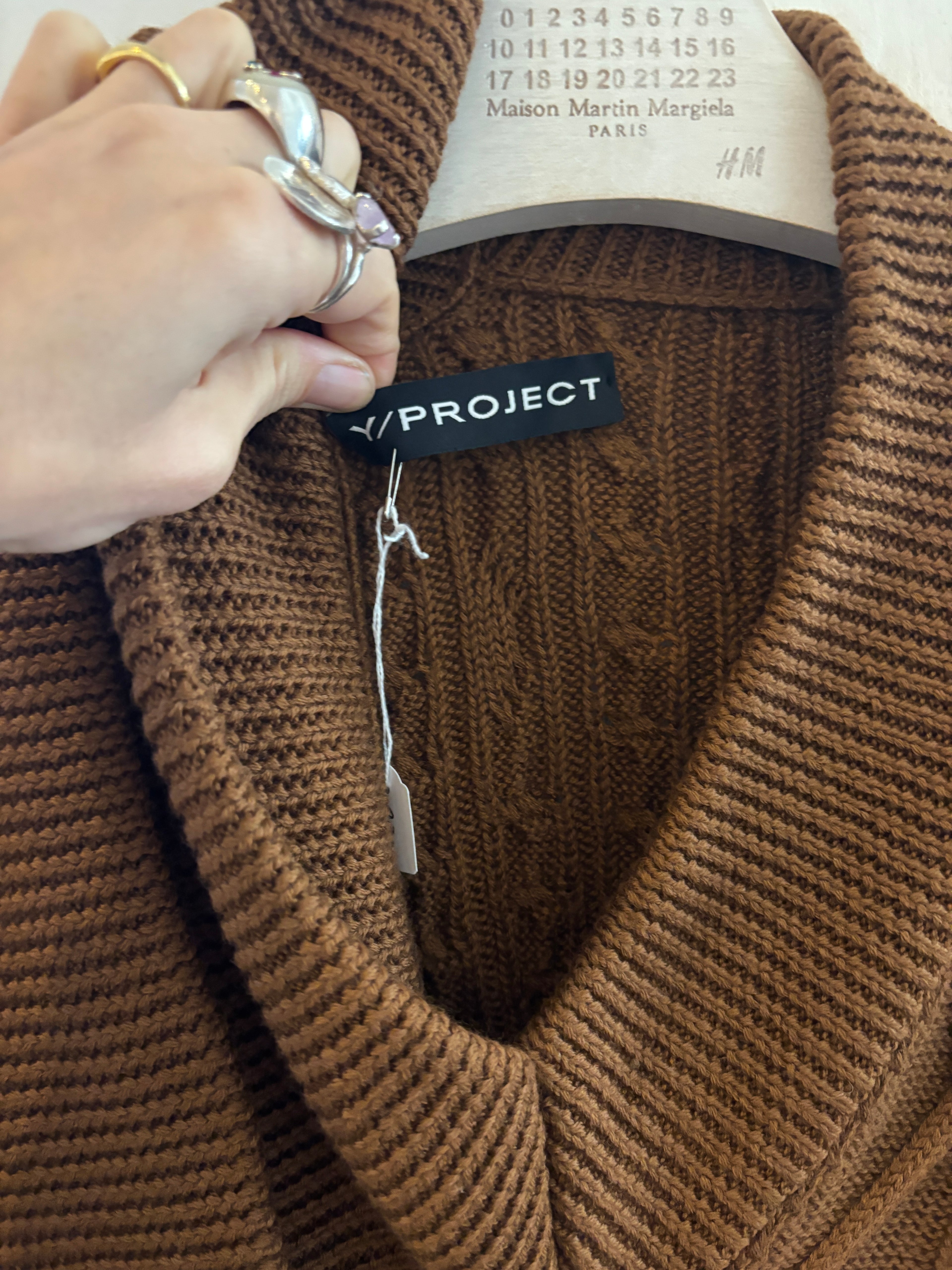 Y/Project — Cardigan en laine à double maille torsadée, Taille unique