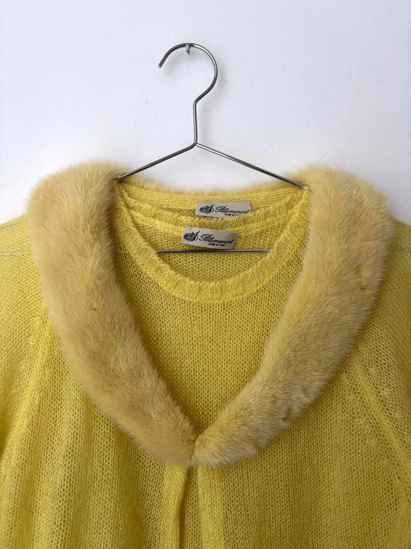 Blumarine — Wool Cardigan & Top Set FW1999, Size L