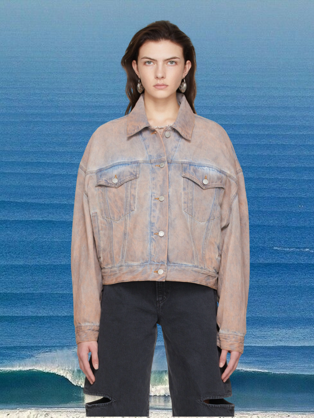 Acne Studios — Pink Blue Denim jacket, Size S-M